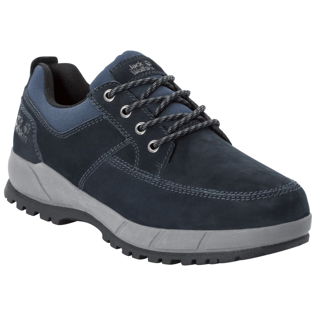 Jack Wolfskin JACKSON χαμηλα παπουτσια casual ανδρικα μπλε/γκρι | GR1611391